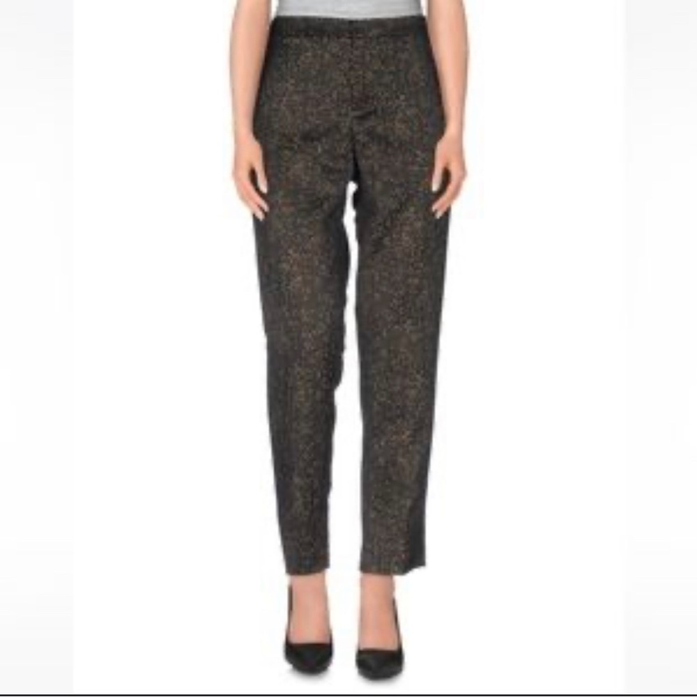 Theyskens Theory Padgette Gold Embellished Trousers - Picture 1 of 8